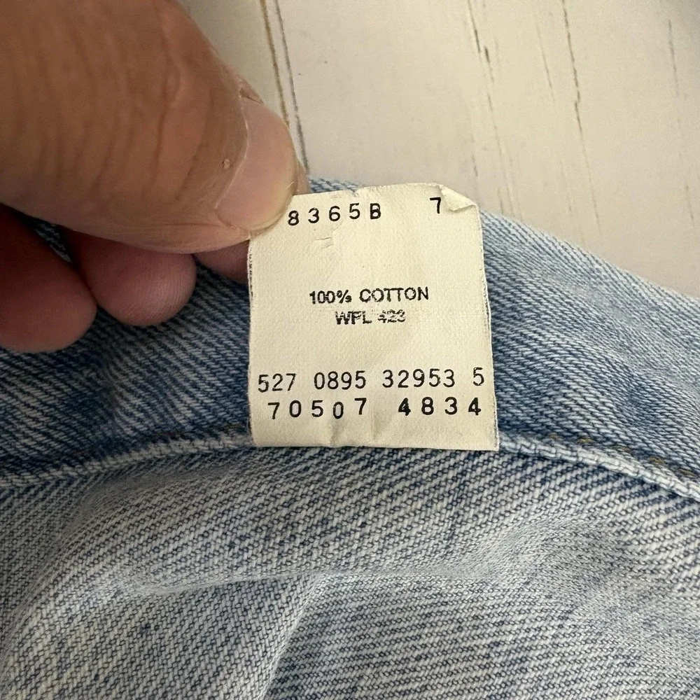 Levi's Denim Bomber Jacket Vintage Mens 2XL Blue Made In USA 70507-4834